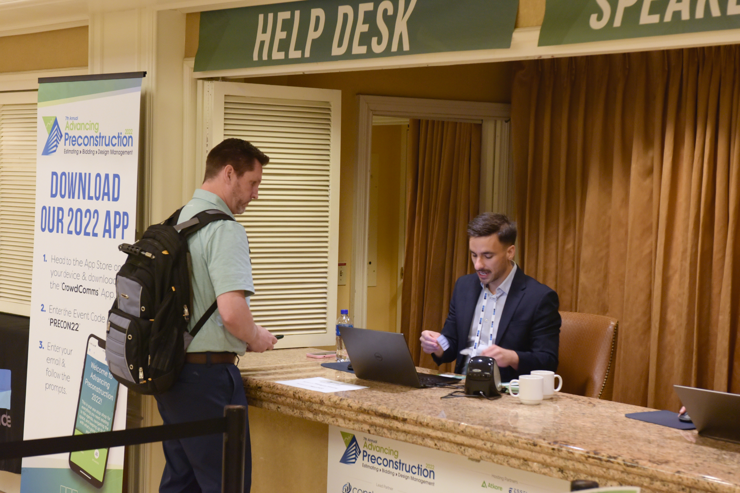 Advancing Construction Customer Service Employee at a Summit